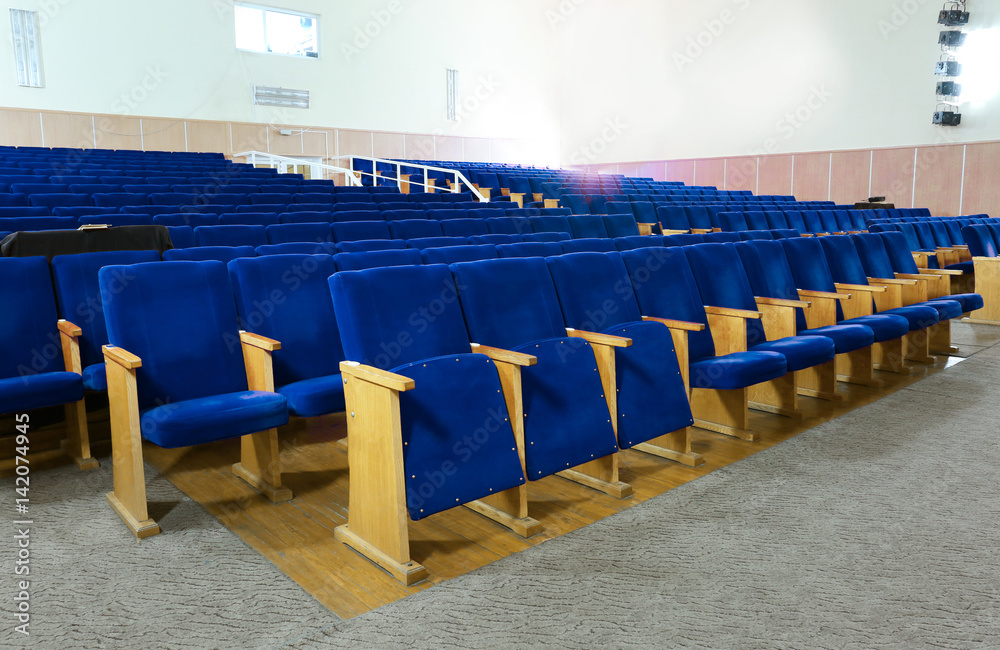 Wall mural Modern interior of school assembly hall