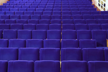 Chairs in modern assembly hall