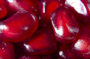 background of pomegranate seeds