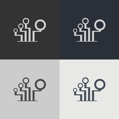 Abstract technology element. Electronics. Science.