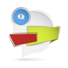 szablon baner dymek ogłoszenie infografika tekst © vempireart