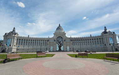 Obraz premium Palace of Farmers in Kazan - Building of the Ministry of agriculture and food, Republic of Tatarstan, Russia