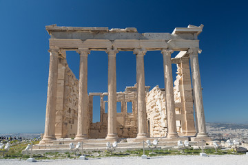 Fototapeta premium Ruins of the Temple Parthenon at the Acropolis