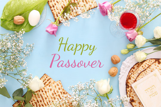 Pesah celebration concept (jewish Passover holiday)