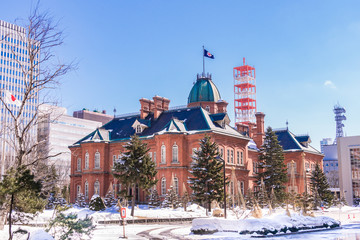 北海道庁旧本庁舎 冬の赤れんが庁舎 / 1888年竣工 北海道庁旧本庁舎