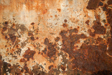 Old rusty iron wall background