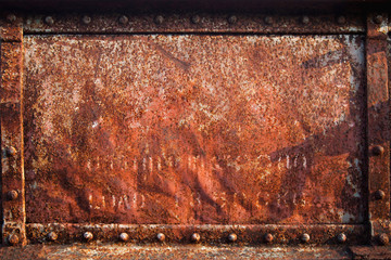 Old rusty iron wall background