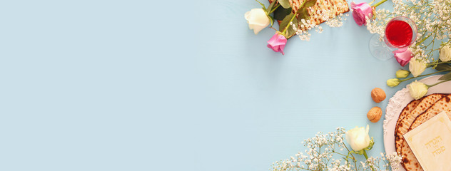 Pesah celebration concept (jewish Passover holiday)