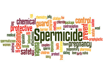 Spermicide, word cloud concept 4