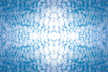 blue sky and tiny clouds on beautiful nature background texture perspective
