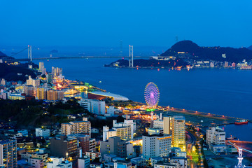 Obraz premium 関門海峡の夜景