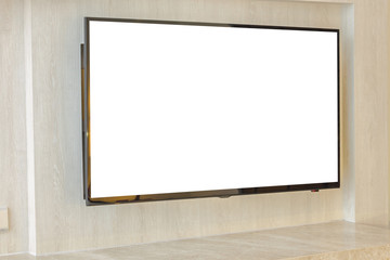 Modern television in living room .
