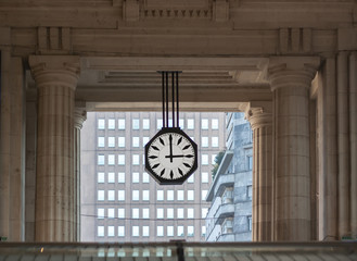 Station clock in Milan