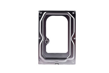 internal harddisk drive is the data storage for the digital data computer on white background  harddisk technology isolated
