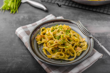 Creamy pasta with chicken