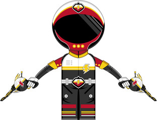 Cartoon Science Fiction Spaceman © Mark