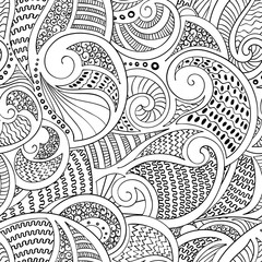 Vector seamless pattern, decorative waves, ethnic ornament, texture for wallpapers, web page backgrounds