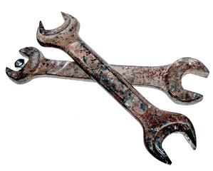 Old rusty spanners