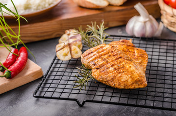 Chicken steak grilled