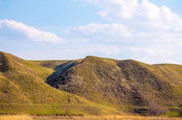 Hills against the sky