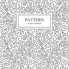 Curly seamless pattern.