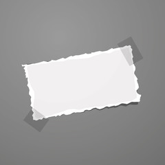 Vector Illustration of a Note Paper