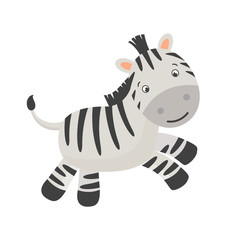 Vector Illustration of a Cute Little Zebra © Ramona Kaulitzki