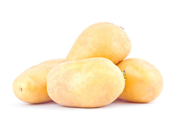  potatoes tubers  from the market on background healthy potato Vegetable food isolated
