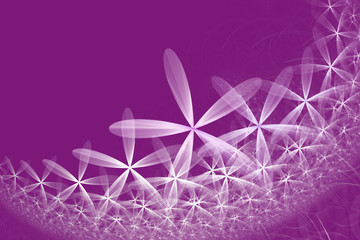 The fractal colorful abstract daisy