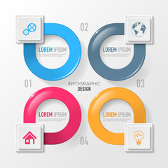 Vector elements for infographic.