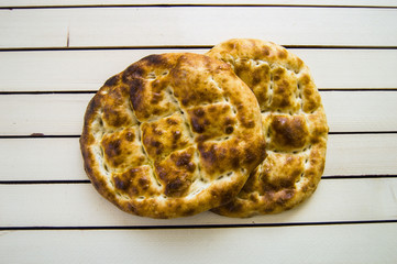 Pide bread, turkey pide bread, ramazan and pide, turk bread pide, turkish culture and pide bread, pide bread on white background

