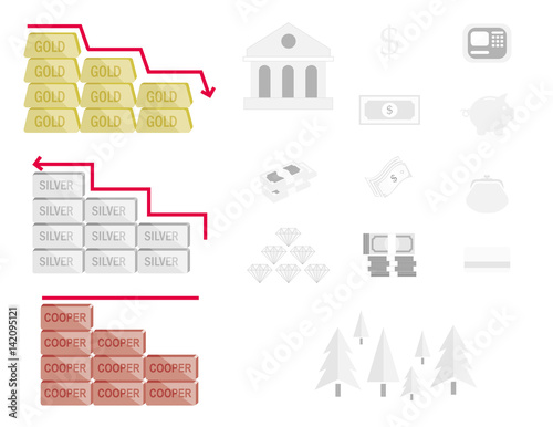 Forex Natural Earth Resources Trees Gold Silver Cooper And - 