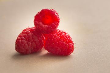 fresh raspberries 
