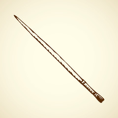 Brush. Vector drawing