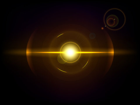 Gold space explosion, cosmos burst
