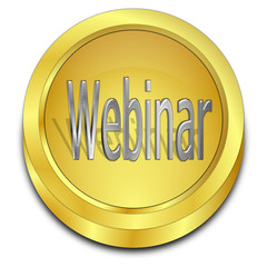 Webinar Button - 3D illustration