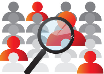 Search Job and career choice interesting person