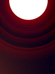 planet with red ring system © moga52