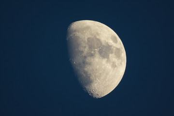 Moon in the night sky.