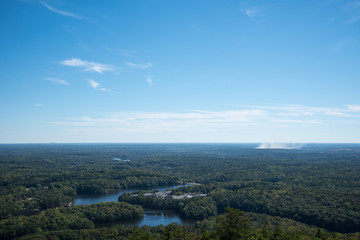 Naklejka premium Landscape of Georgia from Stone Mountain 