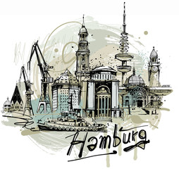 Hamburg Sketch - 142102524