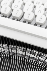 Tastatur einer Schreibmaschine