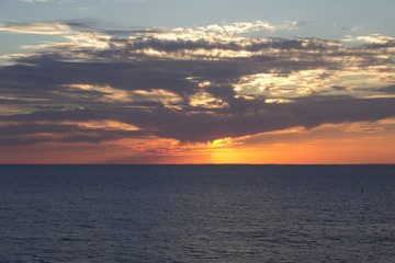 sunset black sea