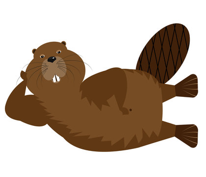 Cartoon Character Beaver