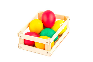 Box with Easter eggs