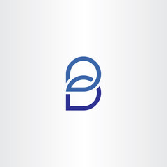 blue letter b logo logotype vector icon symbol