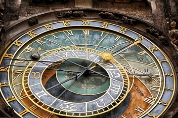 Prague Astronomical Clock in the Old Town