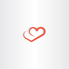 heart line logo icon love element