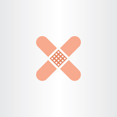plaster patch medical icon vector