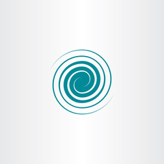 spiral swirl vector icon wave design